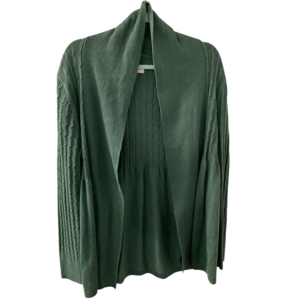 Sonoma Forest Green Open-Front Cardigan
